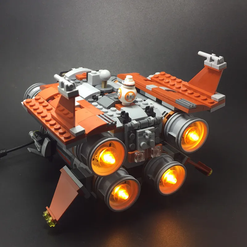 Led light kit (only light kit included) for LEGO 75178 and 05111 The Jakku Quadjumper (block designer not included)
Led light kit (only light kit included) for LEGO 75178 and 05111 The Jakku Quadjumper (block designer not included)