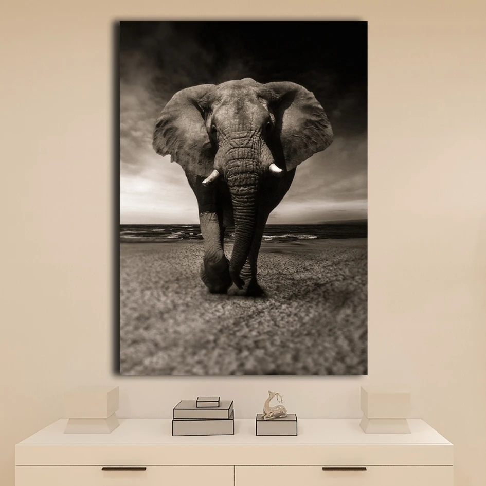 Canvas decorative painting wallpaper modular HD printing 1 elephants living room mural posters digital painting
Canvas decorative painting wallpaper modular HD printing 1 elephants living room mural posters digital painting