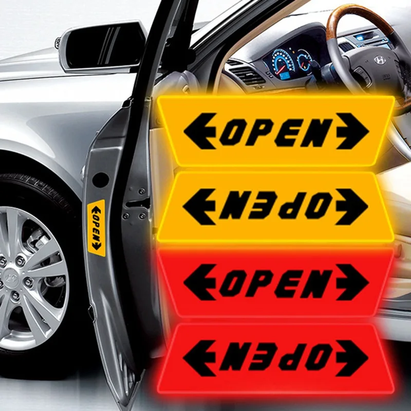 4pcs/Set Auto Stickers Reflective Car Door Opening Safety Warning Car Stickers Car Styling Accessories
4pcs/Set Auto Stickers Reflective Car Door Opening Safety Warning Car Stickers Car Styling Accessories