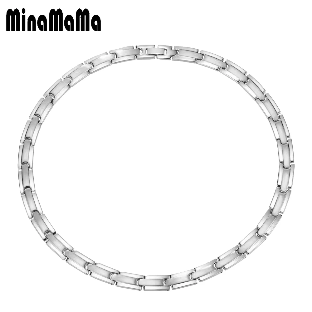 New Silver Color Bio Balance Medical Stainless Steel Chain Link Germanium Choker Necklaces For Women Men Jewelry
New Silver Color Bio Balance Medical Stainless Steel Chain Link Germanium Choker Necklaces For Women Men Jewelry