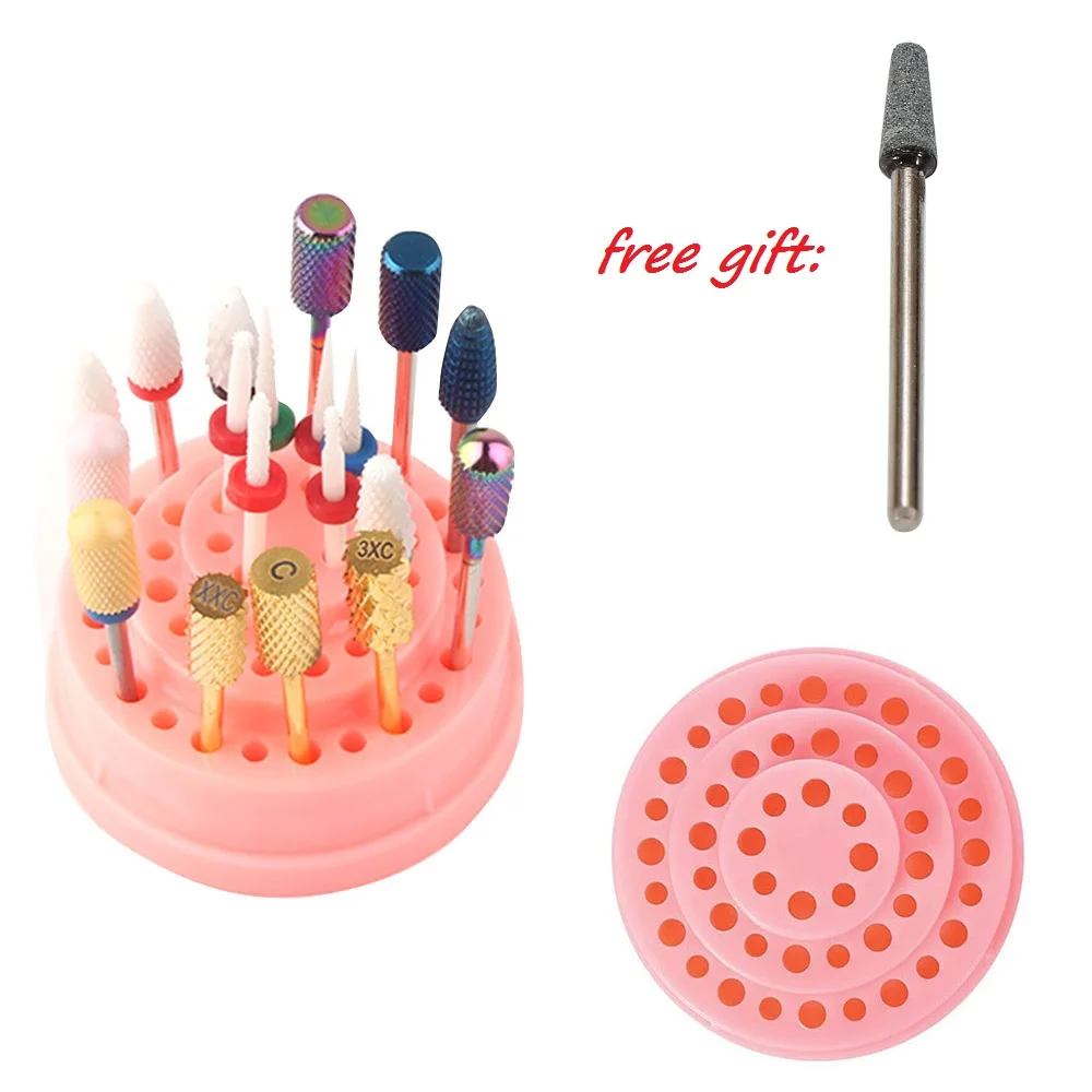 58*50mm Empty Pink 48 Grinding Head Bracket Display Nail Drill Bits Bracket Nail Art Tool Nail Polishing Head Storage Box TSLM2
58*50mm Empty Pink 48 Grinding Head Bracket Display Nail Drill Bits Bracket Nail Art Tool Nail Polishing Head Storage Box TSLM2
