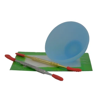Bho Non Stick slick oil Silicone wax Pinch Bowl Container Dab wax Jar+2pcs Dabber butane Carvers tool+ Silicone baking mat pads
Bho Non Stick slick oil Silicone wax Pinch Bowl Container Dab wax Jar+2pcs Dabber butane Carvers tool+ Silicone baking mat pads