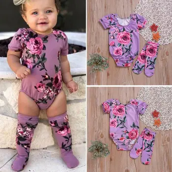 Spring Newborn Rompers Baby Girl Clothes Short Sleeve Floral Printed Jumpsuit Baby Romper+Leg Warmers
Spring Newborn Rompers Baby Girl Clothes Short Sleeve Floral Printed Jumpsuit Baby Romper+Leg Warmers