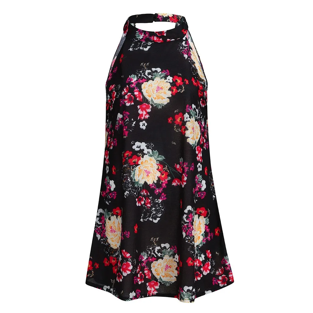 2019 Spring Summer New Women Halter Neck Boho Print Sleeveless Casual Beachwear Dress Female Sweet Princess Sundress
2019 Spring Summer New Women Halter Neck Boho Print Sleeveless Casual Beachwear Dress Female Sweet Princess Sundress