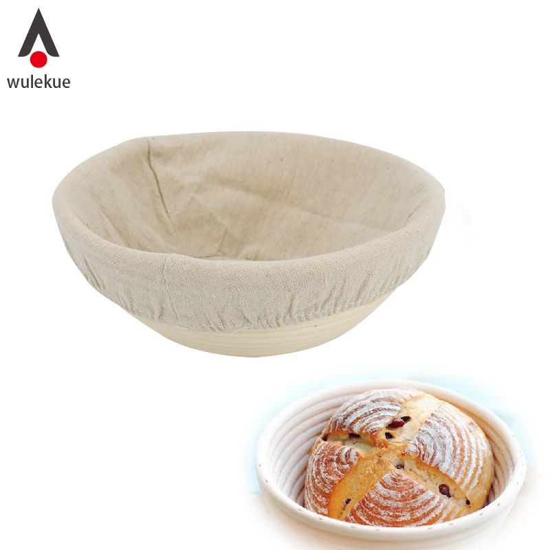 Wulekue 1Set Brotform 8.6 Inch Round Bread Fermented Basket Banneton Rattan Bowl With Cloth Bakeware Accessories
Wulekue 1Set Brotform 8.6 Inch Round Bread Fermented Basket Banneton Rattan Bowl With Cloth Bakeware Accessories