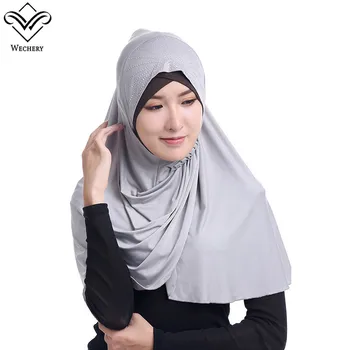 Wechery Beading Hijabs for Women Ice Silk Headscarf Full Cover Instant Caps Womens Head Shawl Islamic Clothing
Wechery Beading Hijabs for Women Ice Silk Headscarf Full Cover Instant Caps Womens Head Shawl Islamic Clothing