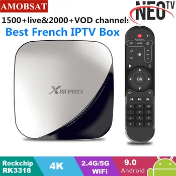 X88 pro Android 9.0 TV Box 4G 64G+1 Year NEO pro French IPTV Subscription 4K HDR Set Top Box USB 3.0 Support 3D Movie Ott TV Box
X88 pro Android 9.0 TV Box 4G 64G+1 Year NEO pro French IPTV Subscription 4K HDR Set Top Box USB 3.0 Support 3D Movie Ott TV Box