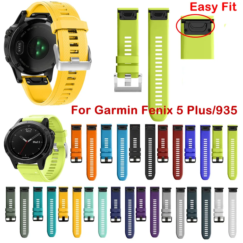 22mm Watchband wrist Straps for Garmin Fenix 5 Plus Forerunner 935 Smart Watch Quick Release Silicone Easy fit Bands For Fenix5
22mm Watchband wrist Straps for Garmin Fenix 5 Plus Forerunner 935 Smart Watch Quick Release Silicone Easy fit Bands For Fenix5