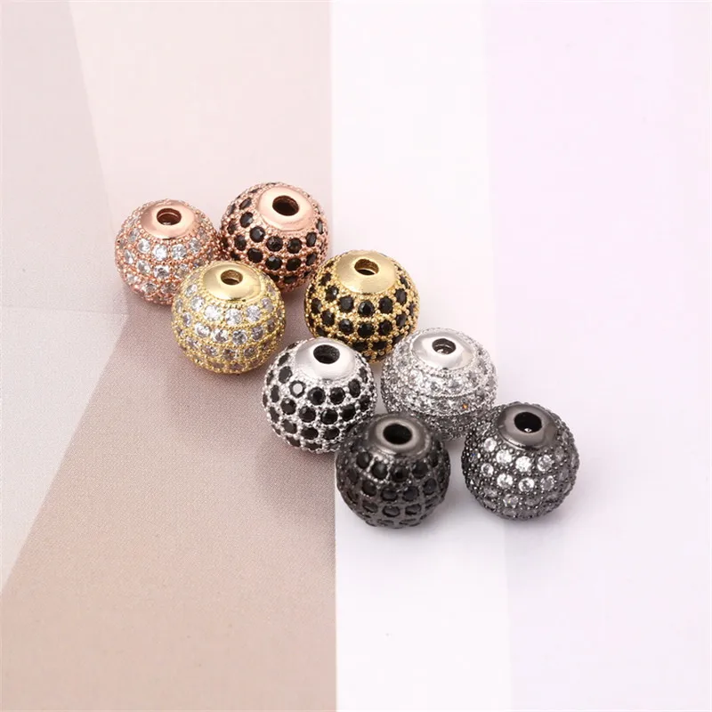 6mm/8mm/10mm Best Quality Brass Micro Pave Cubic Zirconia Round Spacer Beads for DIY Bracelet Jewelry Accessories
6mm/8mm/10mm Best Quality Brass Micro Pave Cubic Zirconia Round Spacer Beads for DIY Bracelet Jewelry Accessories
