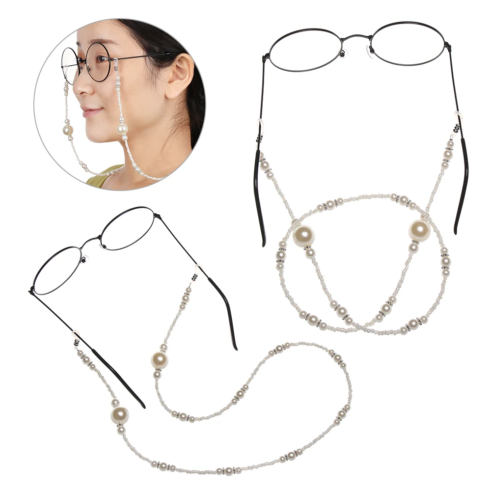 Hot Sale Reading Glasses Chain Handmade Imitation Pearl Chain Beaded Sunglasses Eyeglasses Cord Holder Ropes
Hot Sale Reading Glasses Chain Handmade Imitation Pearl Chain Beaded Sunglasses Eyeglasses Cord Holder Ropes