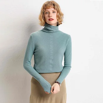 2019 New Autumn And Winter Korean Style Wool Knitted Sweater Women Long Sleeve Loose High Collar Slim Femme Elasticity Pullovers
2019 New Autumn And Winter Korean Style Wool Knitted Sweater Women Long Sleeve Loose High Collar Slim Femme Elasticity Pullovers