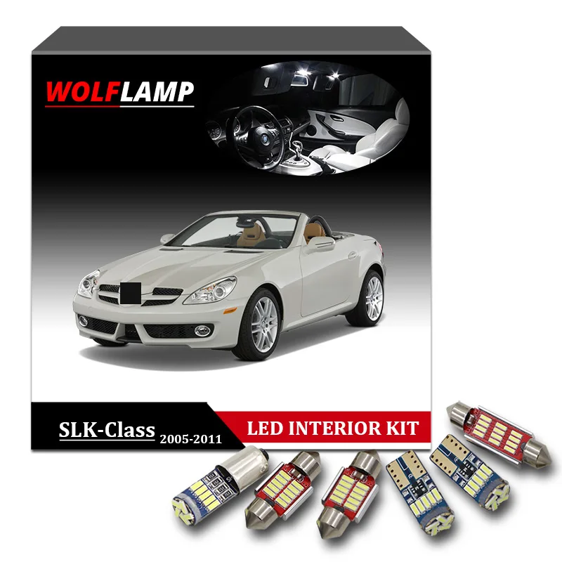 Wolflamp 17Pcs Canbus LED Interior Car Lights For 2005-2011 Mercedes Benz SLK-Class R171 Map Light Dome Lamp Trunk Plate Bulb
Wolflamp 17Pcs Canbus LED Interior Car Lights For 2005-2011 Mercedes Benz SLK-Class R171 Map Light Dome Lamp Trunk Plate Bulb