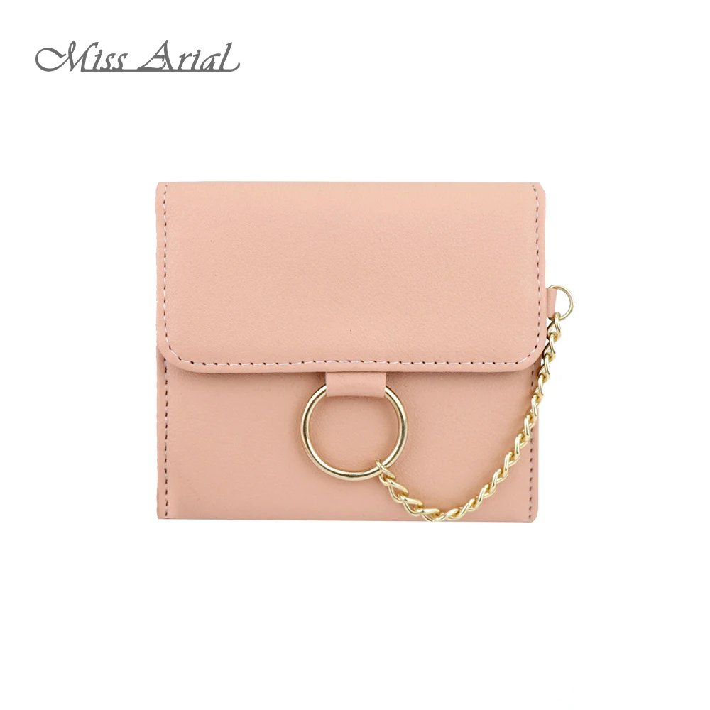 MISS ARIAL 2018 FASHION CASUAL HASP SMALL WOMAN WALLET SOLID PINK SHORT CHAIN DECORATION COIN PURSE
MISS ARIAL 2018 FASHION CASUAL HASP SMALL WOMAN WALLET SOLID PINK SHORT CHAIN DECORATION COIN PURSE