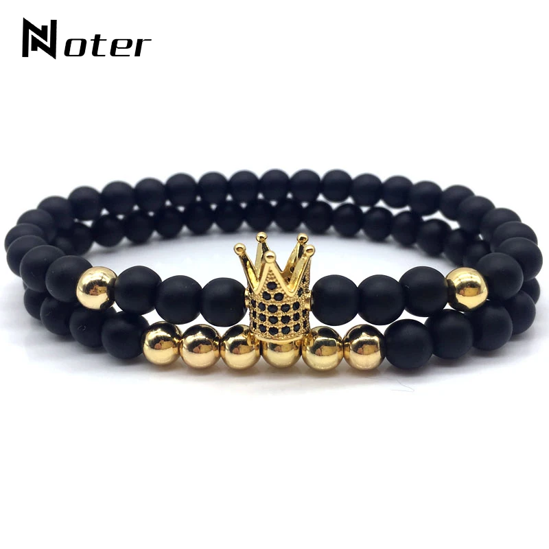 Noter 2pcs/set Mens Bracelet Charm Crown Distance Bracelet For Homme Pulsera Pareja Heren Armband Men Accessories Bileklik Gift
Noter 2pcs/set Mens Bracelet Charm Crown Distance Bracelet For Homme Pulsera Pareja Heren Armband Men Accessories Bileklik Gift