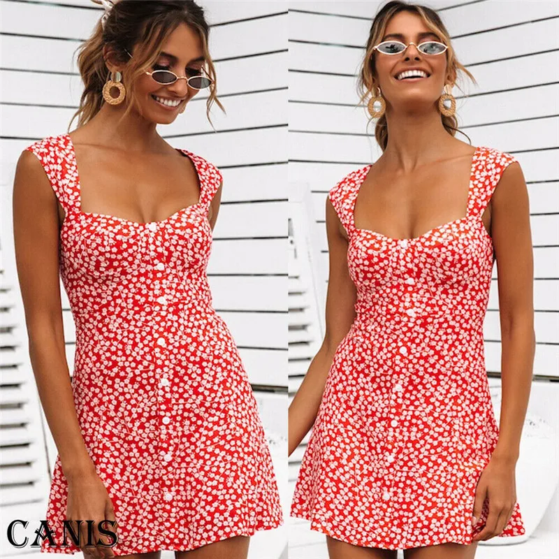 Women Wrap Boho Floral Short Mini Dress Evening Party Beach Summer Sundress 
Women Wrap Boho Floral Short Mini Dress Evening Party Beach Summer Sundress