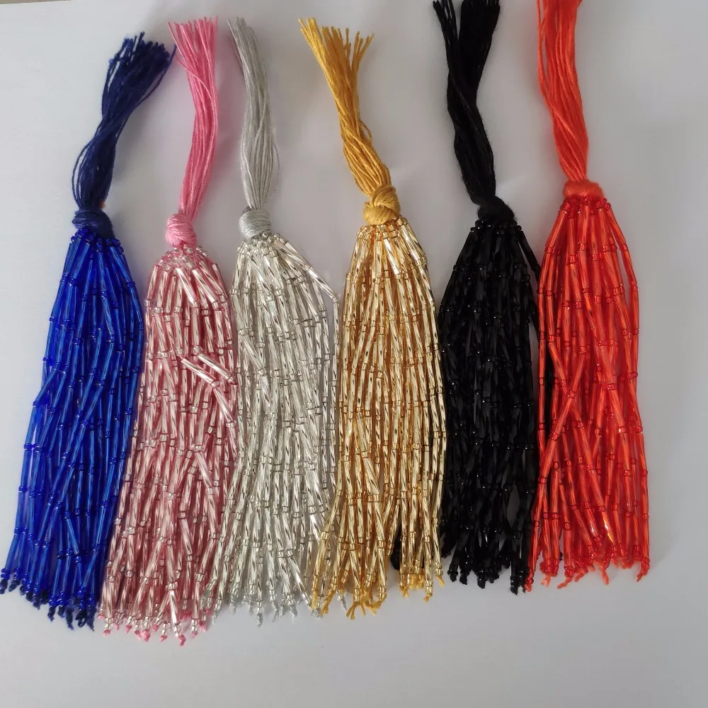 Wholesale Only! Custom Handmade Beaded Tassel Dropper, 9cm wide, 20threads/bundle, Custom Make All Kinds Of Colors
Wholesale Only! Custom Handmade Beaded Tassel Dropper, 9cm wide, 20threads/bundle, Custom Make All Kinds Of Colors