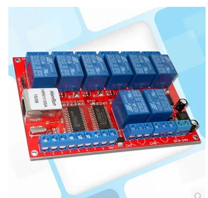 Free Shipping!!! 1pcs 8 channel Ethernet relay network switch module controller to move the delay TCPUDP local button module se
Free Shipping!!! 1pcs 8 channel Ethernet relay network switch module controller to move the delay TCPUDP local button module se