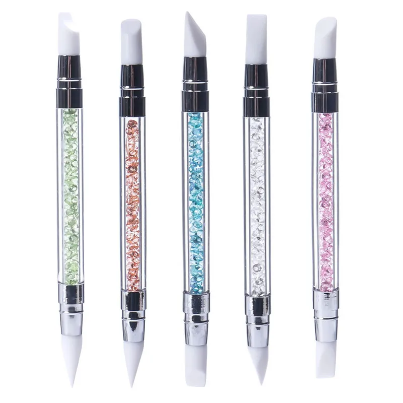2 Way Rhinestone Crystal Nail Art Brush Pen Silicone Head Carving Emboss Shaping Hollow Sculpture Acrylic Manicure Dotting Tools
2 Way Rhinestone Crystal Nail Art Brush Pen Silicone Head Carving Emboss Shaping Hollow Sculpture Acrylic Manicure Dotting Tools