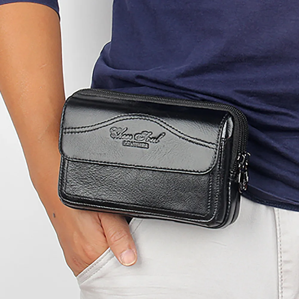 Hot Sale Men Genuine Leather Wallet Waist Pack Belt Bags Organizer Purse Mobile Phone Case Belt Clutch Money Fanny Bag Wallets
Hot Sale Men Genuine Leather Wallet Waist Pack Belt Bags Organizer Purse Mobile Phone Case Belt Clutch Money Fanny Bag Wallets