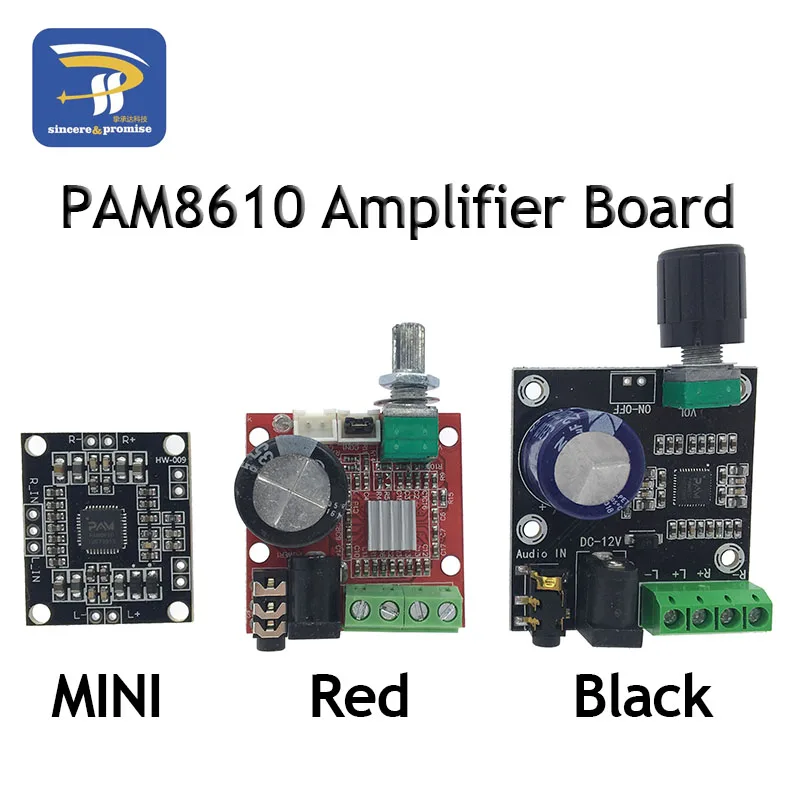 PAM8610 Digital Power Amplifier Board 2x15w Dual Channel Stereo Mini Class D 12V Mini Hi-Fi Audio Stereo Module 2X10W
PAM8610 Digital Power Amplifier Board 2x15w Dual Channel Stereo Mini Class D 12V Mini Hi-Fi Audio Stereo Module 2X10W