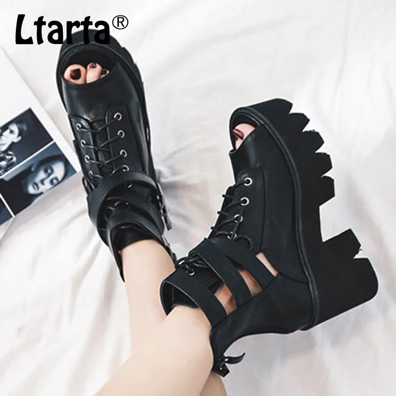 LEOPARD LAND Women Black Platform Square Heels girls Sandals Summer Thick-soled Muffin Belt Buckle Chunky Heels Sandals JXQ-8354
LEOPARD LAND Women Black Platform Square Heels girls Sandals Summer Thick-soled Muffin Belt Buckle Chunky Heels Sandals JXQ-8354