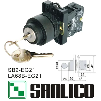 key lock switch selector switch rotary switch knob switch two or three position SB2(LA68B XB2)-EG21
key lock switch selector switch rotary switch knob switch two or three position SB2(LA68B XB2)-EG21