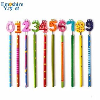 Creative Cartoon Color Number 0-9 Wood Pencil Stationery Wholesale Mixed Batch Digital Wooden Pencil Education Pencil Q018
Creative Cartoon Color Number 0-9 Wood Pencil Stationery Wholesale Mixed Batch Digital Wooden Pencil Education Pencil Q018