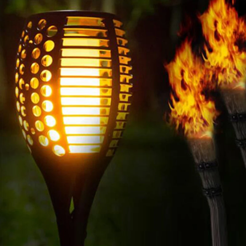 96 LEDs Outdoor LED Solar Lights For Garden Decoration Flame Flickering Solar Lamps For Garden Waterproof Outdoor Lighting IP65 (6)