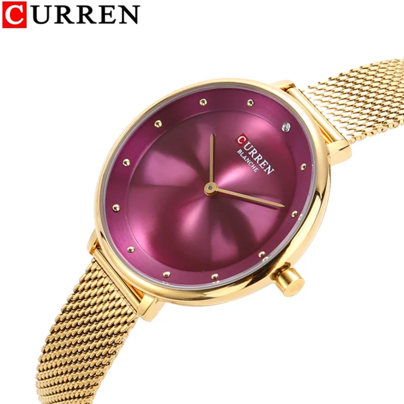 CURREN 9029 Female Quartz Watch Gem Dial Ultra-Thin Knit Strap Top Brand Female Luxury Wristwatch Girl Clock Relogio Feminino
CURREN 9029 Female Quartz Watch Gem Dial Ultra-Thin Knit Strap Top Brand Female Luxury Wristwatch Girl Clock Relogio Feminino