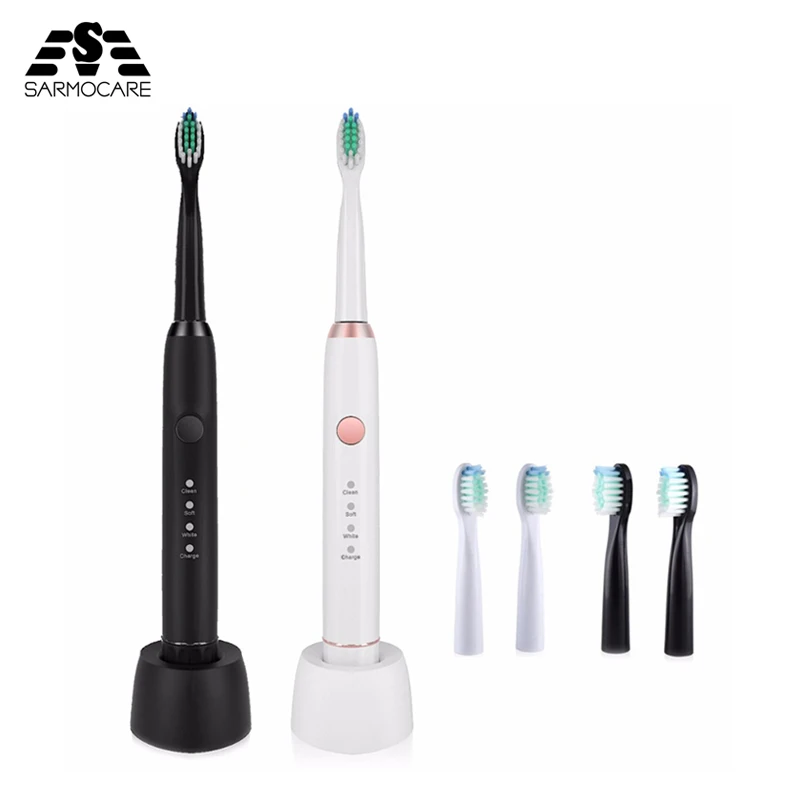 Sarmocare M-100 Ultrasonic Electric toothbrush Wireless Rechargeable with 2 brush heads IPX7 Waterproof Whitening Tooth Brushes
Sarmocare M-100 Ultrasonic Electric toothbrush Wireless Rechargeable with 2 brush heads IPX7 Waterproof Whitening Tooth Brushes