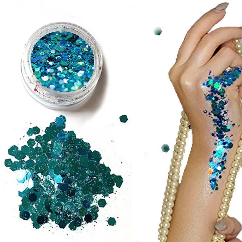 4PCS/Set Festival Body Makeup 1mm Sequins Glitter Face Hair Shimmer Powder Shiny Flash Body Glitter Popular Cosmetics Makeup
4PCS/Set Festival Body Makeup 1mm Sequins Glitter Face Hair Shimmer Powder Shiny Flash Body Glitter Popular Cosmetics Makeup