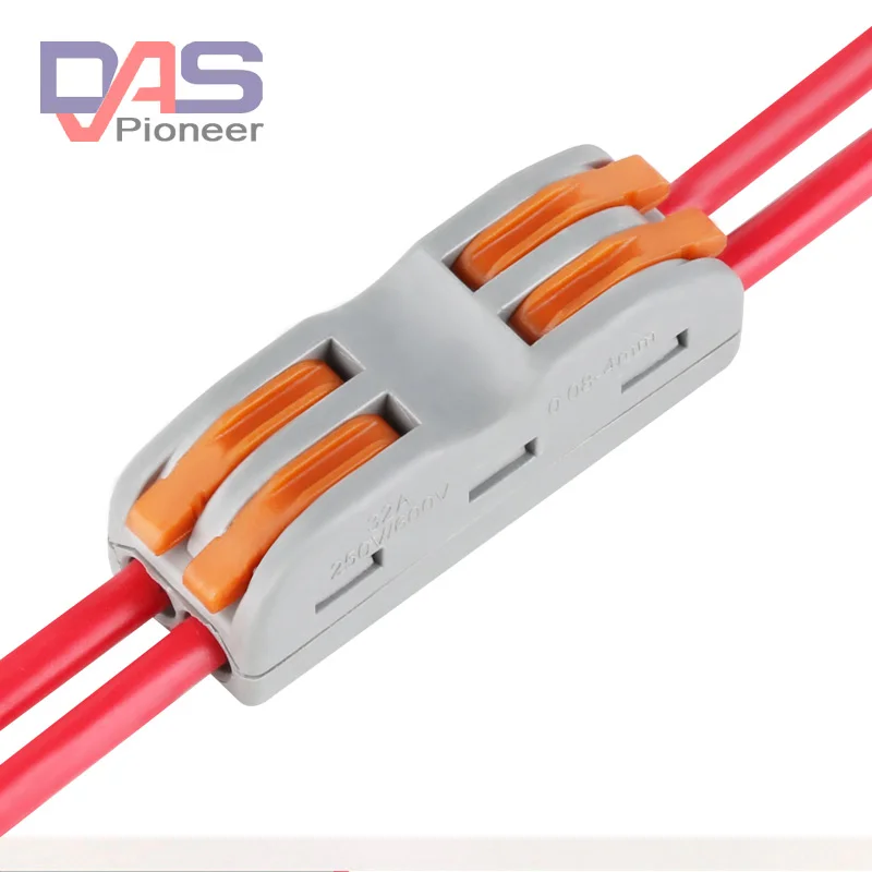 Wago Type 2 pin Universal Compact Wire Connector Conductor Terminal Block With Lever 0.08-2.5mm2
Wago Type 2 pin Universal Compact Wire Connector Conductor Terminal Block With Lever 0.08-2.5mm2