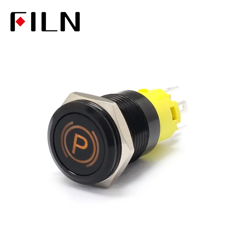 16mm 12v LED Black metal push button switch dashboard Parking brakesymbol momentary latching on off car racing switch
16mm 12v LED Black metal push button switch dashboard Parking brakesymbol momentary latching on off car racing switch