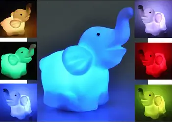 CLOS New Practical Plastic Colorful Lovely LED Elephant Shape Night Light Lamp 
CLOS New Practical Plastic Colorful Lovely LED Elephant Shape Night Light Lamp