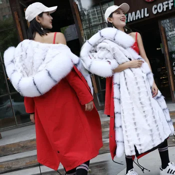 Women parka coat female long fox fur zipper style real mink fur liner drawstring overcoat hooded with fox fur collar outerwear
Women parka coat female long fox fur zipper style real mink fur liner drawstring overcoat hooded with fox fur collar outerwear