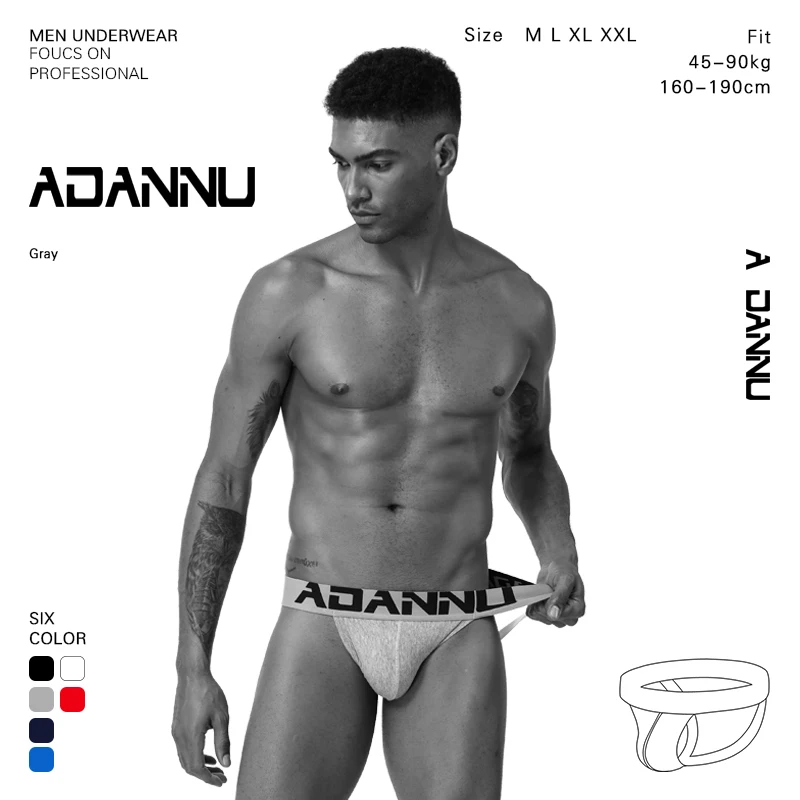 ADANNU 6PC/LOT Sexy Gay Underwear Men Jockstrap Thongs Gay Sissy Panties Jockstrap String Homme Mens Underwear
ADANNU 6PC/LOT Sexy Gay Underwear Men Jockstrap Thongs Gay Sissy Panties Jockstrap String Homme Mens Underwear