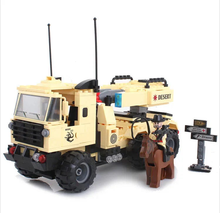 Enlighten Missile Car Desert Engineering Vehicles Educational Toys For Children Building Blocks Bricks Compatible With Legoe
Enlighten Missile Car Desert Engineering Vehicles Educational Toys For Children Building Blocks Bricks Compatible With Legoe