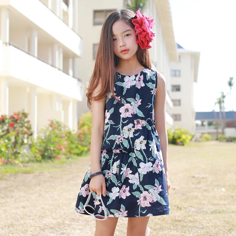 2019 Summer Girls Dress Cotton O-neck Sleeveless Printing Big Girl Dress Cute Children Party Princess Dress
2019 Summer Girls Dress Cotton O-neck Sleeveless Printing Big Girl Dress Cute Children Party Princess Dress