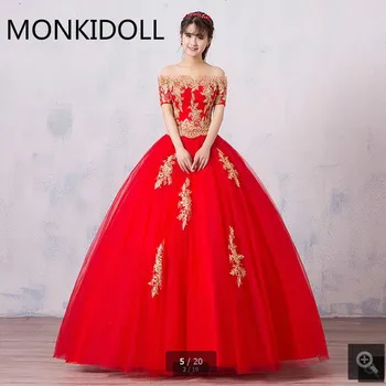 New arrival red lace appliques beaded ball gown wedding dress 2017 off the shoulder sweetheart neck puffy wedding gowns hot sale
New arrival red lace appliques beaded ball gown wedding dress 2017 off the shoulder sweetheart neck puffy wedding gowns hot sale