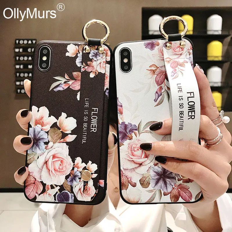 Flower Lanyard Case for iPhone X XR XS MAX 6 s 6S 7 Plus 7Plus 8 8Plus Cover on iPhone Xr r iPhonex iPhone7 Phone Case Silicone
Flower Lanyard Case for iPhone X XR XS MAX 6 s 6S 7 Plus 7Plus 8 8Plus Cover on iPhone Xr r iPhonex iPhone7 Phone Case Silicone