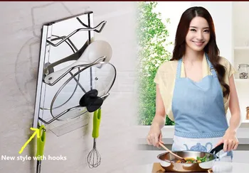 Pot Pan Cover Shell Stainless Steel Kitchen Pot Cover Rack SUS304 Stainless Steel Pot Rack Kitchen Storage Rack
Pot Pan Cover Shell Stainless Steel Kitchen Pot Cover Rack SUS304 Stainless Steel Pot Rack Kitchen Storage Rack
