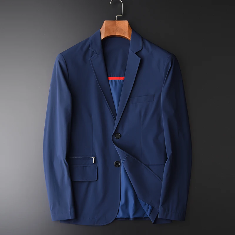 Minglu Men Blazer Fashion Silky Suit Blazer Slim Fit Masculine Blazer Casual Solid Suit Male Suits Jacket Plus Size M- L 3XL 4XL
Minglu Men Blazer Fashion Silky Suit Blazer Slim Fit Masculine Blazer Casual Solid Suit Male Suits Jacket Plus Size M- L 3XL 4XL