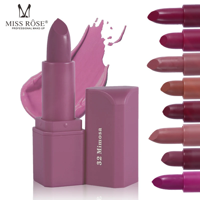 MISS ROSE 1pc Lasting Waterproof Matte Lipstick Natural Lip Makeup Moisturizer Easy to color Lip Stick maquillaje batom 20colors
MISS ROSE 1pc Lasting Waterproof Matte Lipstick Natural Lip Makeup Moisturizer Easy to color Lip Stick maquillaje batom 20colors