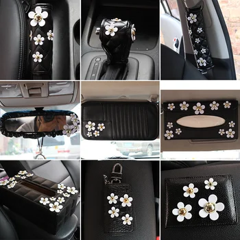 Flower car interior decoration accessories for girls Lady seat belt cover leather steering wheel cover tissue box
Flower car interior decoration accessories for girls Lady seat belt cover leather steering wheel cover tissue box