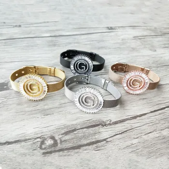 4 Pieces Copper mirco pave cz zircon letter G Pendants,Chic circle charms big initials Strap bracelet jewelry For women BG191
4 Pieces Copper mirco pave cz zircon letter G Pendants,Chic circle charms big initials Strap bracelet jewelry For women BG191