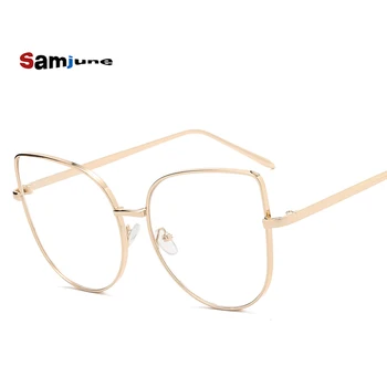 Oversize Women Metal Cat Eye Glasses Frame Brand Designer Fashion Men Clear Lens Eyeglasses eyewear glasses frame for women
Oversize Women Metal Cat Eye Glasses Frame Brand Designer Fashion Men Clear Lens Eyeglasses eyewear glasses frame for women