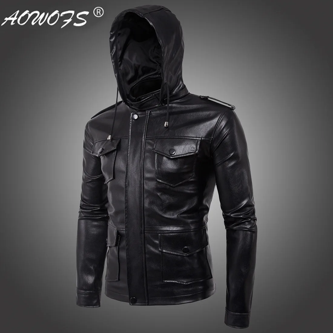 Men's Jacket European New High-end Men's Motorcycle Hooded Men's Leather Jacket hot
Men's Jacket European New High-end Men's Motorcycle Hooded Men's Leather Jacket hot