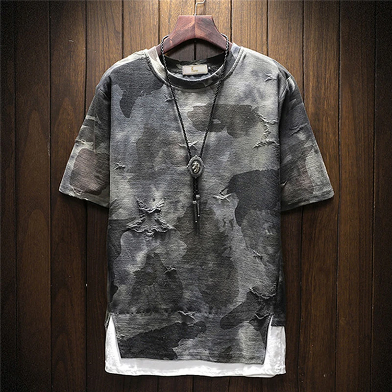 Womail Summer Blouse Men's Camouflage Print Large Size O-Neck Short Sleeve Shirt Blouse Cotton Blend Top Dropship Mar26
Womail Summer Blouse Men's Camouflage Print Large Size O-Neck Short Sleeve Shirt Blouse Cotton Blend Top Dropship Mar26