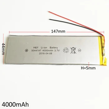 3.7V 4000mAh 5044147 Li-Po Polymer Lithium Rechargeable Battery Cells For Tablet PC Power bank GPS PSP PAD DVD E-Books Laptop DV
3.7V 4000mAh 5044147 Li-Po Polymer Lithium Rechargeable Battery Cells For Tablet PC Power bank GPS PSP PAD DVD E-Books Laptop DV