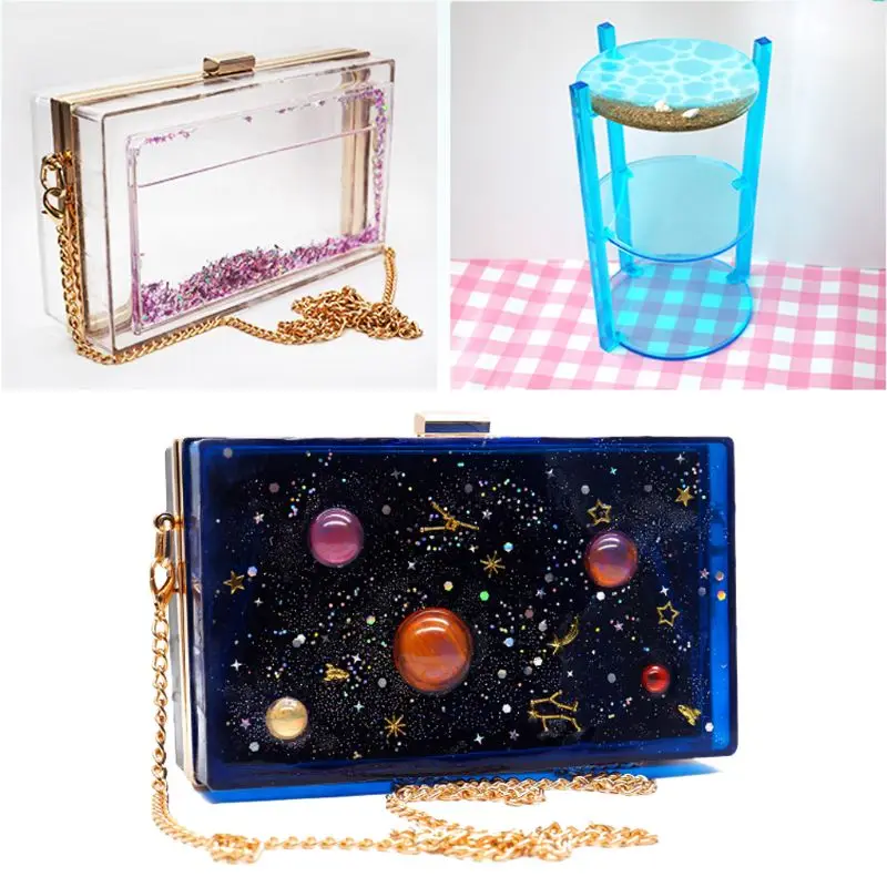 Hot Clear Silicone Round DIY Dynamic Liquid Quicksand Bag Handbag Mold UV Resin Mold Craft Accessories
Hot Clear Silicone Round DIY Dynamic Liquid Quicksand Bag Handbag Mold UV Resin Mold Craft Accessories